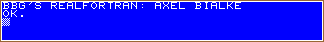 REALFORTRAN BBG